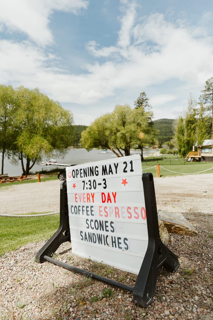 lake mary ronan cafe sign